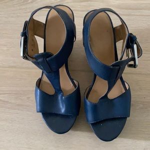 Naturalize size 8 Navy Blue Wedge